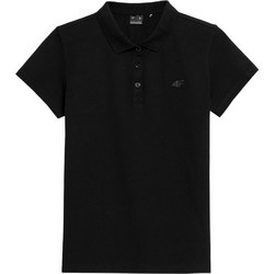 4F Γυναικεία Αθλητική Μπλούζα Polo Μαύρη 4FSS23TTSHF585-20S