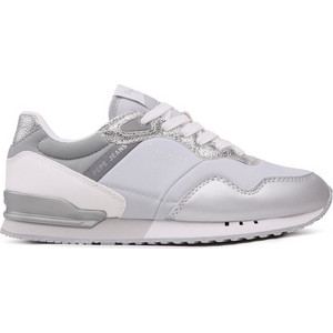 Pepe Jeans London Albal Γυναικεία Sneakers Ασημί PLS31463-934 Pepe Jeans London Albal Γυναικεία Sneakers Ασημί PLS31463-934