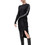 Tommy Jeans Midi Βραδινό Φόρεμα Ριπ Μαύρο DW0DW17415-BDS