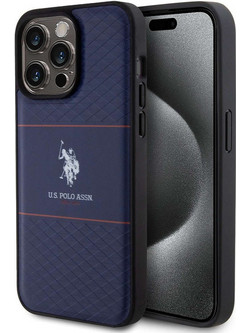 Θήκη Προστασίας HC Pattern Stripe USHCP15XPTRV Για iPhone 15 Pro Max Navy U.S. Polo Assn