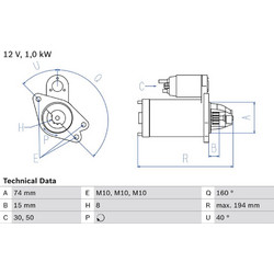Bosch Μίζα - 0 986 023 920
