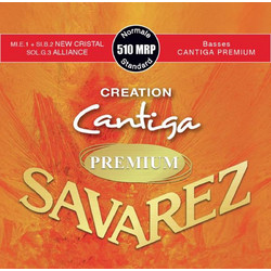 Savarez 510MR Creation Cantiga Σετ 6 Χορδές Κλασικής Κιθάρας Carbon Normal Tension