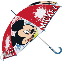 Safta 312214119 Mickey Mouse, Αυτόματη Ομπρέλα, Κόκκινο