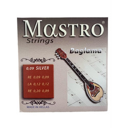 Mastro Σετ 6 Χορδές Μπαγλαμά Silver Plated Copper 9" 1/8