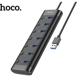 Hoco HB40 USB Hub 3.0 USB-A με 7 Θύρες USB-A & Εξωτερική Παροχή Ρεύματος