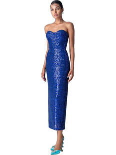 Pandora Sequin Dress Μπλε