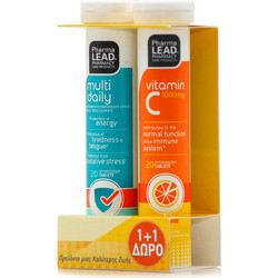 Pharmalead Multi Daily 20s + Vitamin C 1000mg 20 Αναβράζοντα Δισκία