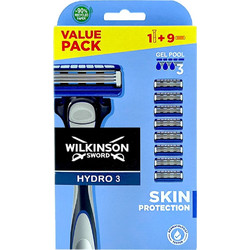 Wilkinson Sword Hydro 3 Ξυραφάκι με Ανταλλακτικές Κεφαλές με 5 Λεπίδες & Λιπαντική Ταινία + Ανταλλακτικά Ξυραφάκια 8τμχ