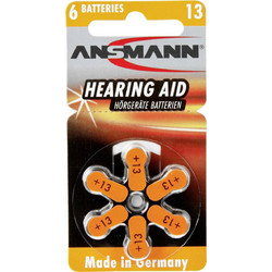Ansmann Zinc Air 13 6τμχ