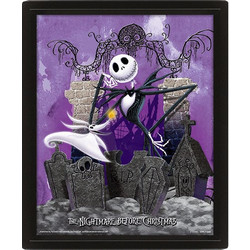 The Nightmare Before Christmas Poster in 3D Lenticular Poster in Box Frame 25cm x 20cm