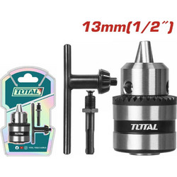Total Τσοκ Δράπανου Με Κλειδί 1/2 - 13mm Και Αντάπτορα (TAC451301.1)
