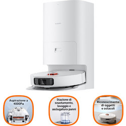 Xiaomi Robot Vacuum X10+ White Σκούπα Ρομπότ για Σκούπισμα & Σφουγγάρισμα με Χαρτογράφηση και Wi-Fi