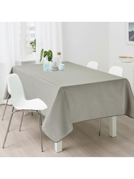 Τραπεζομάντηλο αλέκιαστο γκρι 100% polyester 150x220εκ