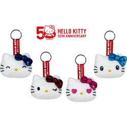 HELLO KITTY - Assortment of 24 Keychain Plushs - 4 models- 7cm