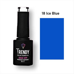 Trendy Color Cosmetics Soak Off 18 Ice Blue Ημιμόνιμο Βερνίκι Νυχιών 6ml