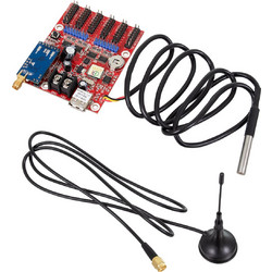 90389 Ασύρματος Controller WiFi TF-M6UW-6 με Είσοδο USB και Αισθητήρα Θερμοκρασίας με 6 Εξόδους HUB για Μονόχρωμη Κυλιόμενη Πινακίδα LED