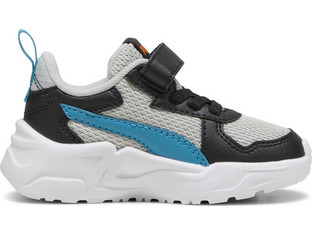 Puma Trinity Lite Παιδικά Sneakers Λευκά Μαύρα Γαλάζια 391481-15