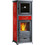 La Nordica Rossella Plus Forno Evo Bordeaux Μαντεμένια Ξυλόσομπα με Φούρνο 12.6kW