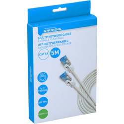 GRUNDIG U/UTP Cat.6a Καλώδιο Δικτύου Ethernet 1m Grey