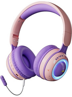 KE-21 Ασύρματο Gaming Headset On Ear Purple