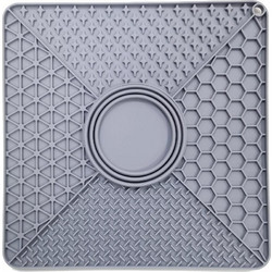 Nordic paws - Lickmat XL - Grey - 32x32cm - Pet Supplies