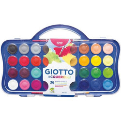 Giotto Νερομπογιές 36 Χρώματα Με Πινέλο (000353600)