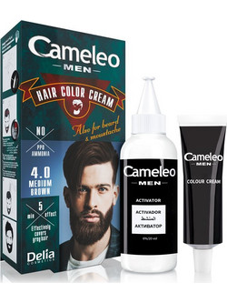 Delia Cameleo Men 4.0 Medium Brown Ανδρική Βαφή Μαλλιών 30ml