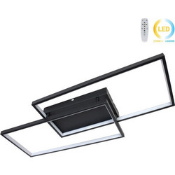 Φωτιστικό οροφής LED 34W 80Χ34Χ8 εκ. μαύρο με controller - GLOBOBOX 602162-602162-Μαύρο 602162