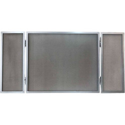 BORMANN Elite BFT1030 Κάλυψη Τζακιού Τρίφυλλη 51x102cm, Ασημί