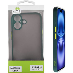 Lime Successories Lime Θηκη Iphone 16 Plus 6.7'' Hardshell Fusion Full Camera Protection Green With Yellow KEYS