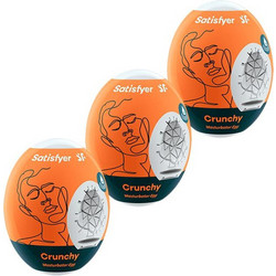 Satisfyer Crunchy Pocket Egg Αυνανιστήρι 3τμχ