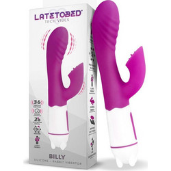 LateToBed Billy Δονητής Rabbit Μωβ