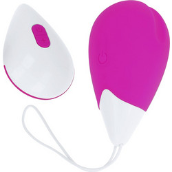 Ohmama Textured Vibrating Egg Δονητής Egg για Ζευγάρια με Τηλεχειριστήριο Μωβ Λευκός