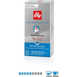 Illy Κάψουλες Decafeine Συμβατές με Μηχανή Nespresso 10τμχ