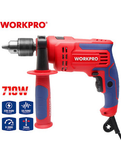 Workpro WP470200CE Κρουστικό Δράπανο 13mm 710W