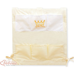 Cot tidy- Little Prince/Princess cream