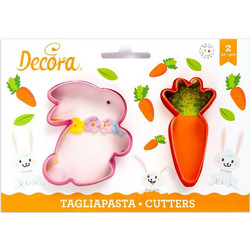 Κουπάτ Λαγουδάκι και Καρότο Decora 2τμχ