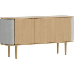 Μπουφές Treasures Horizons S 5623C710-03 150x43x75cm Oak-Light Grey Umage Ατσάλι,Ξύλο
