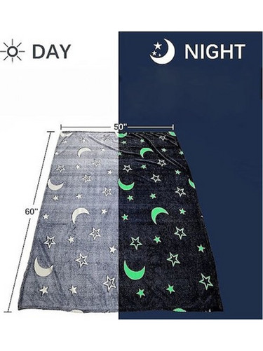 Παιδική Κουβέρτα Φωσφοριζέ Σύμπαν Magic Blanket 50x60εκ SE-70 - 52112609