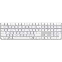 Apple Magic Keyboard with Numeric Keypad & Touch ID USB-C 2024 White Ασύρματο Πληκτρολόγιο