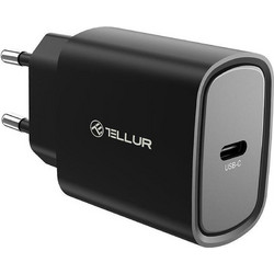Tellur Tll151411 Φορτιστής Χωρίς Καλώδιο με Θύρα USB-C 20W Power Delivery Black