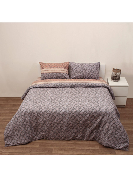 Σετ Παπλωματοθήκη Μονή 160x240 Royal 6003 Γκρι - Anna Riska