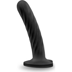 Blush Temptasia Twist Dildo με Βεντούζα 14cm Μαύρο