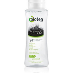 Bioten Detox Charcoal Micellar Water Ντεμακιγιάζ για Λιπαρή Επιδερμίδα 400ml