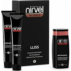 Nirvel Tec Liss Hair Straightener Σετ Θεραπείας Μαλλιών για Επανόρθωση 3τμχ