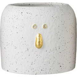 Κεραμικό κασπώ 14x12 εκ. Zen Collection 50022 white