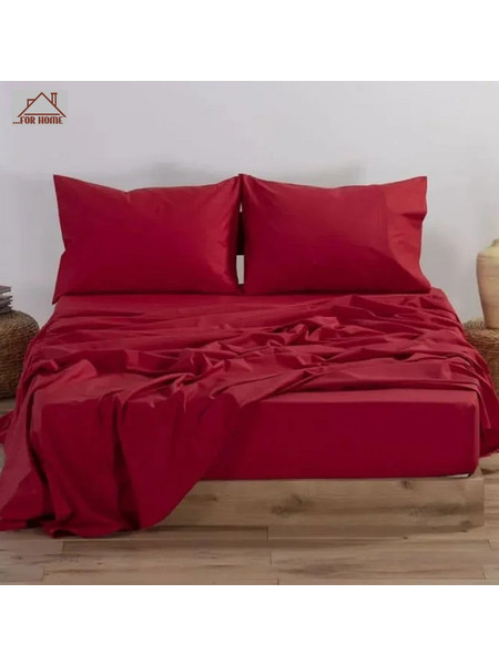 Σεντόνι Διπλό Μπορντό 200x240cm ForHome 9906058 - For Home