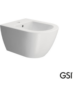 Μπιντέ Κρεμαστός GSI Pura 8864-301 Ματ Λευκό 36x50cm