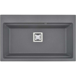 Granite 8213 78x48cm Γρανιτένιος Νεροχύτης Grey