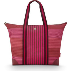 Τσάντα Tilda Tote Bag Large Stripe Pink 66x20x44cm